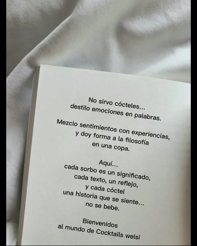 No sirvo cócteles: destilo emociones en palabras.