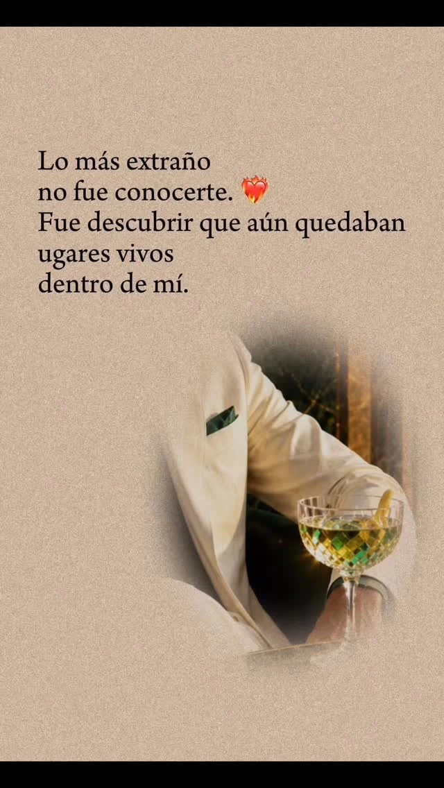 Lo más extraño no fue conocerte
