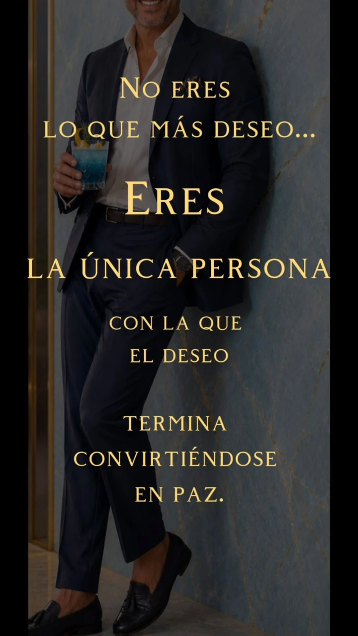 No eres lo que más deseo…