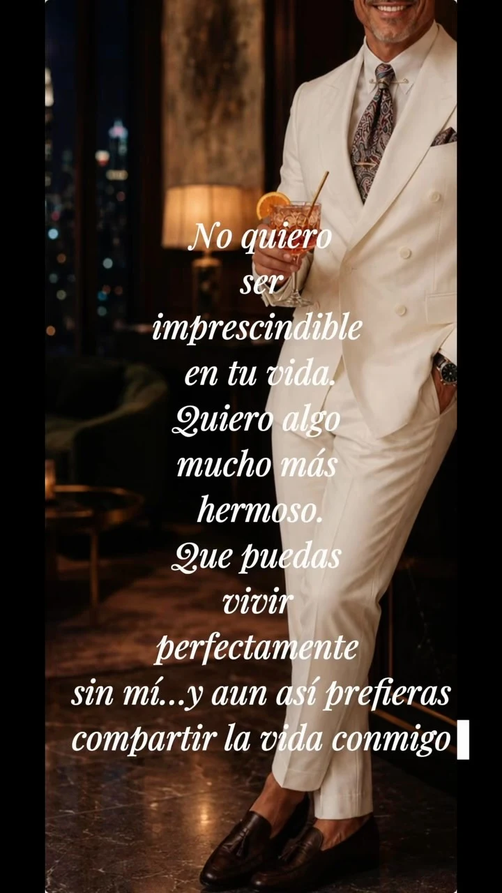 No quiero ser imprescindible en tu vida