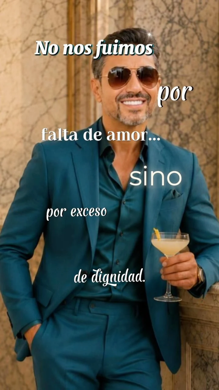 No nos fuimos por falta de amor, sino por exceso de dignidad.