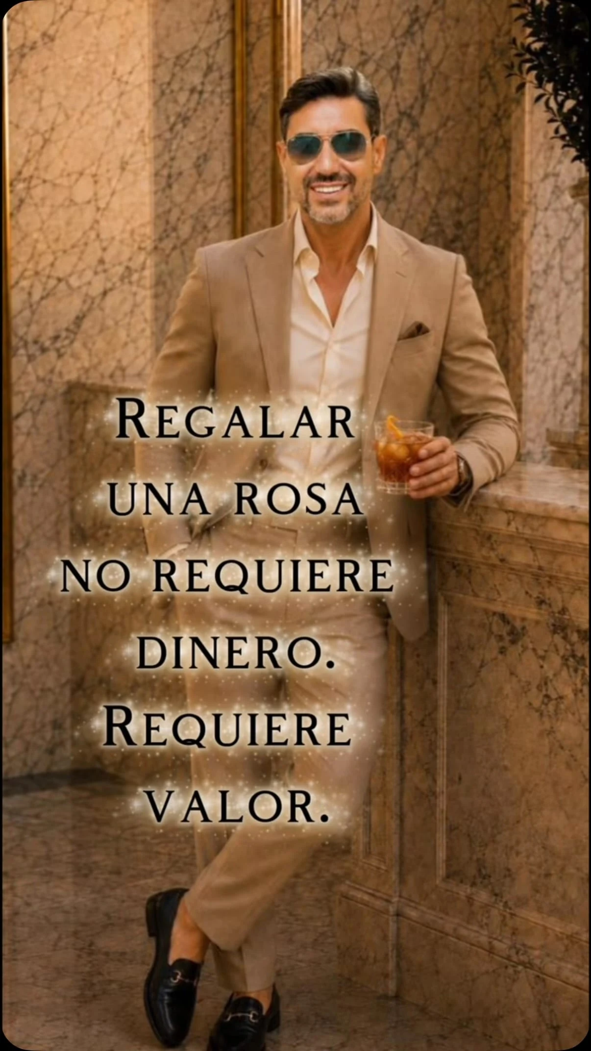 Regalar una rosa no requiere dinero. Requiere valor.