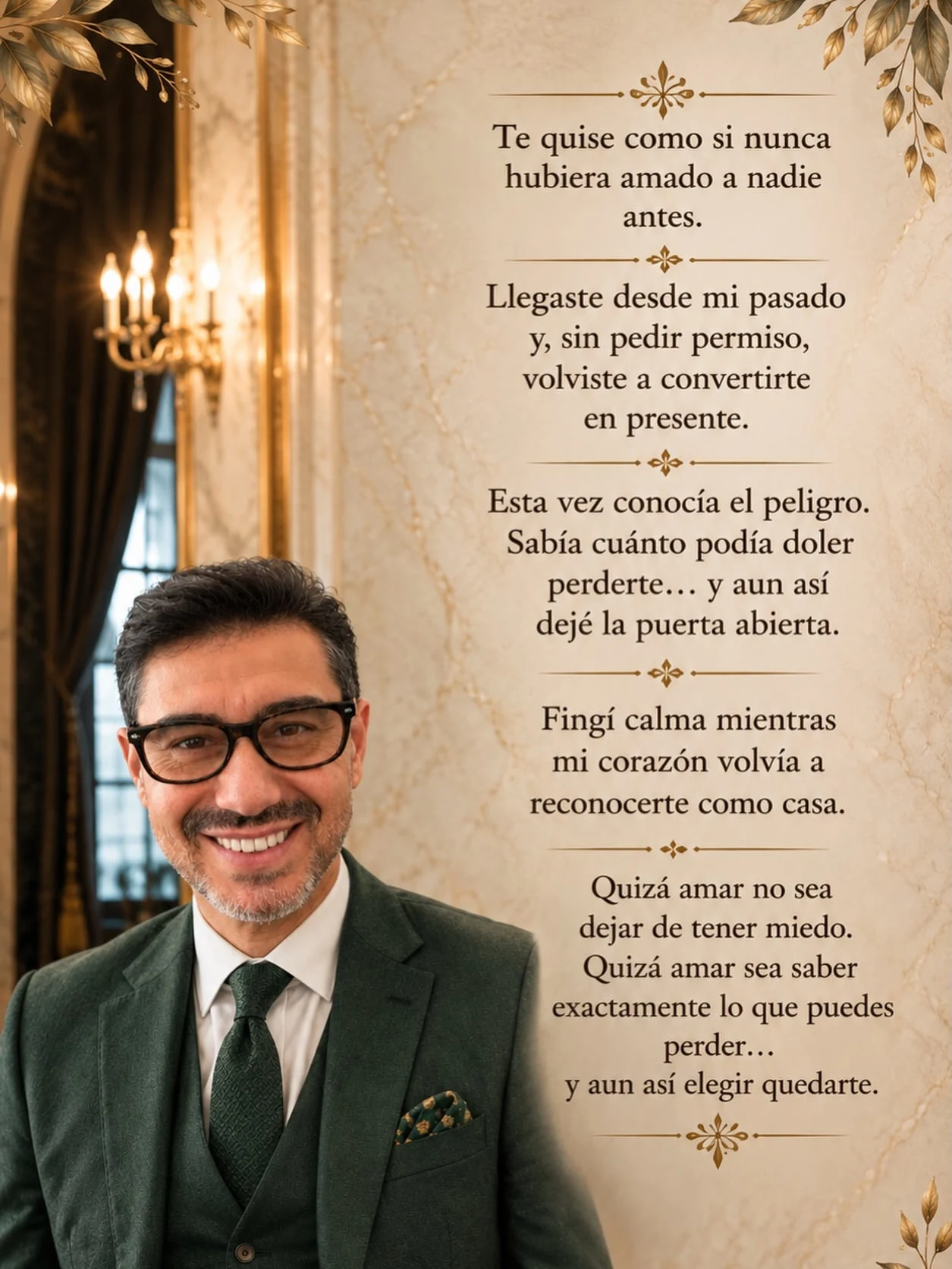 Te quise como si nunca hubiera amado a nadie antes.