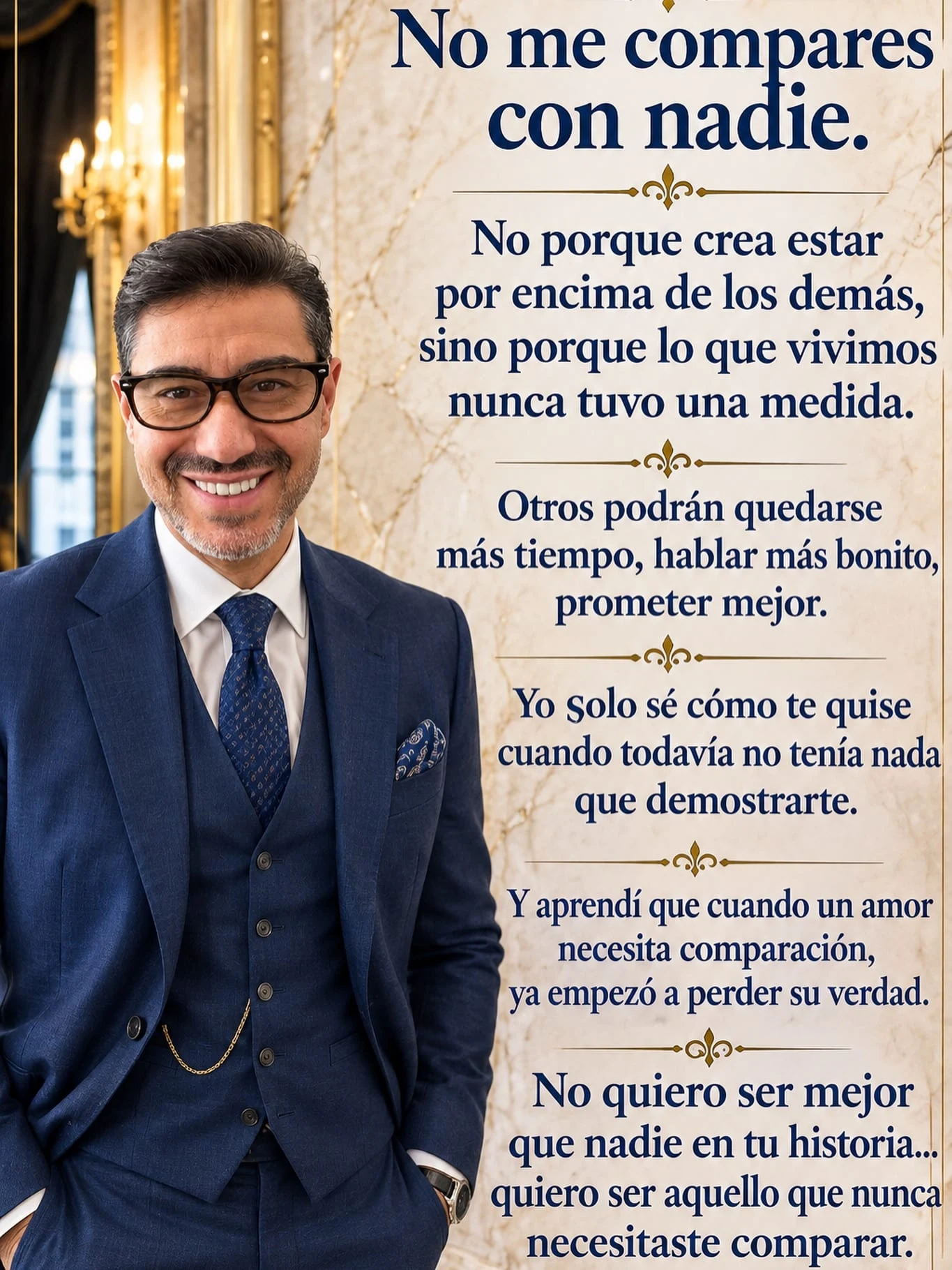 No me compares con nadie.