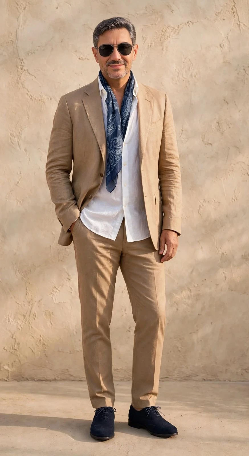 El traje beige